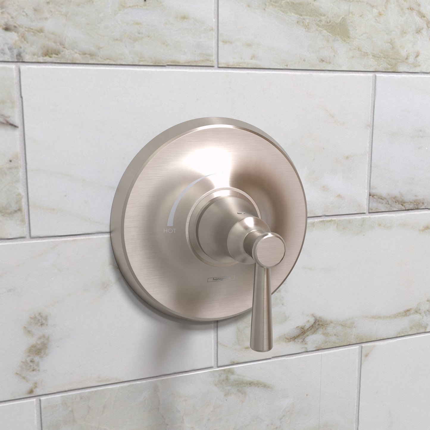 HANSGROHE 04779820 Brushed Nickel Joleena Transitional Pressure Balance Trim