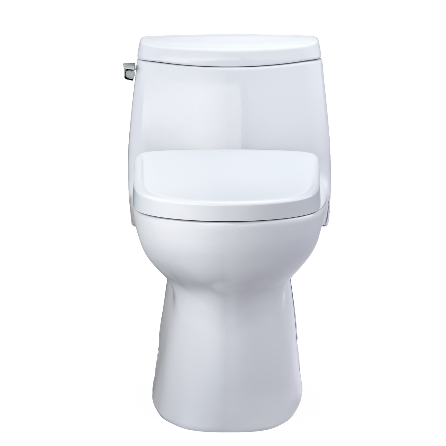 TOTO MW6144736CUFGA#01 WASHLET+ Carlyle II 1G One-Piece Elongated 1.0 GPF Toilet with Auto Flush WASHLET+ S7A Contemporary Bidet Seat , Cotton White