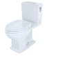 TOTO MS494124CEMFRG#01 Connelly WASHLET+ Two-Piece Elongated Dual Flush 1.28 and 0.9 GPF Universal Height Toilet with CEFIONTECT and Right Hand Lever , Cotton White