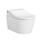 TOTO CWT4474547CMFGA#MS Washlet+ Rp Wall-Hung D-Shape Toilet With Rw Bidet Seat And Duofit In-Wall 1.28 And 0.9 Gpf Auto Dual-Flush Tank System - Cotton White