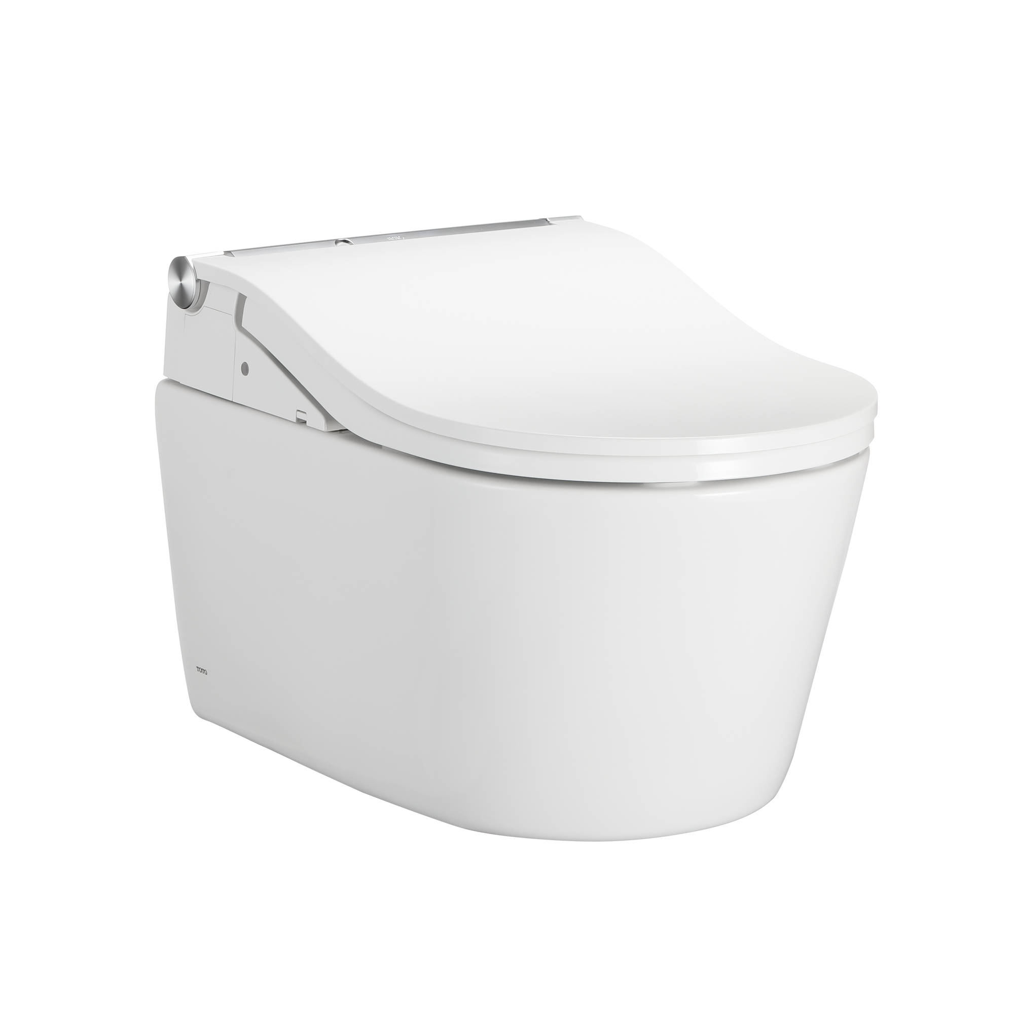 TOTO CWT4474547CMFGA#MS Washlet+ Rp Wall-Hung D-Shape Toilet With Rw Bidet Seat And Duofit In-Wall 1.28 And 0.9 Gpf Auto Dual-Flush Tank System - Cotton White