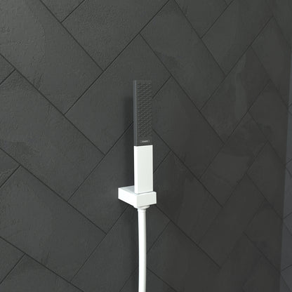 HANSGROHE 26867701 Rainfinity Baton Handshower 100 1-Jet, 1.75 GPM - Matte White