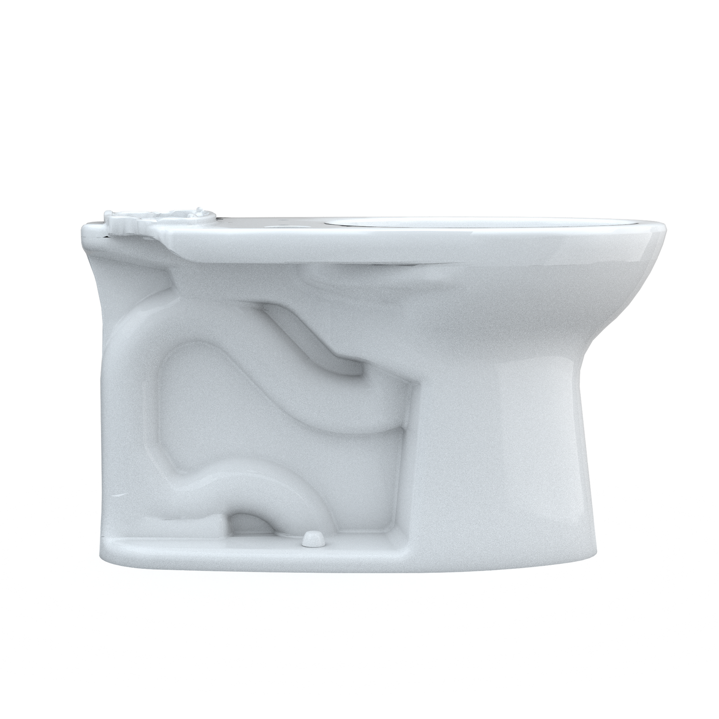 TOTO C776CEFGT40.10#01 Drake Elongated Universal Height Tornado Flush Toilet Bowl With 10 Inch Rough-In And Cefiontect - Cotton White
