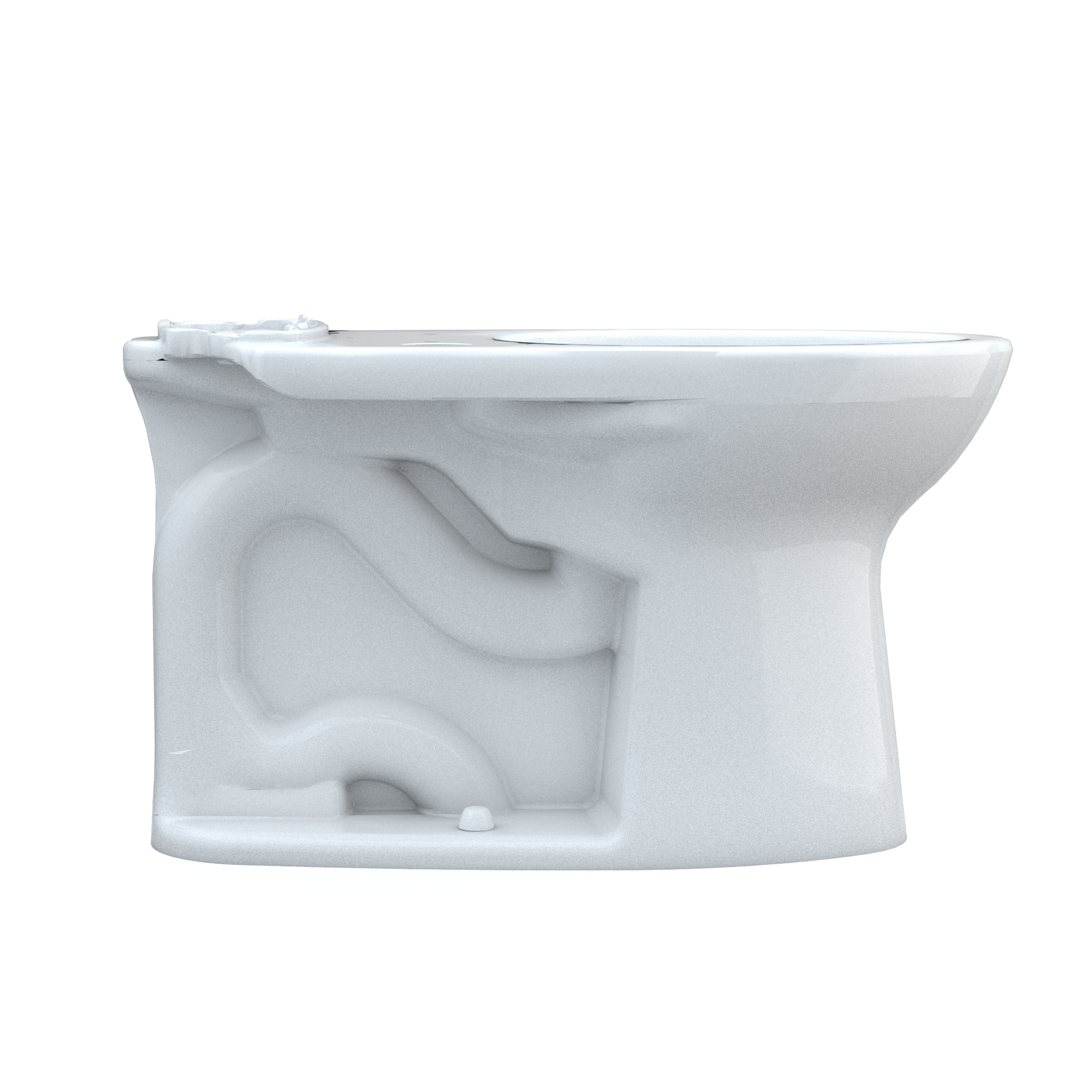 TOTO C776CEFGT40.10#01 Drake Elongated Universal Height Tornado Flush Toilet Bowl With 10 Inch Rough-In And Cefiontect - Cotton White