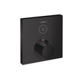 HANSGROHE 15762671 ShowerSelect Thermostatic Trim for 1 Function, Square - Matte Black