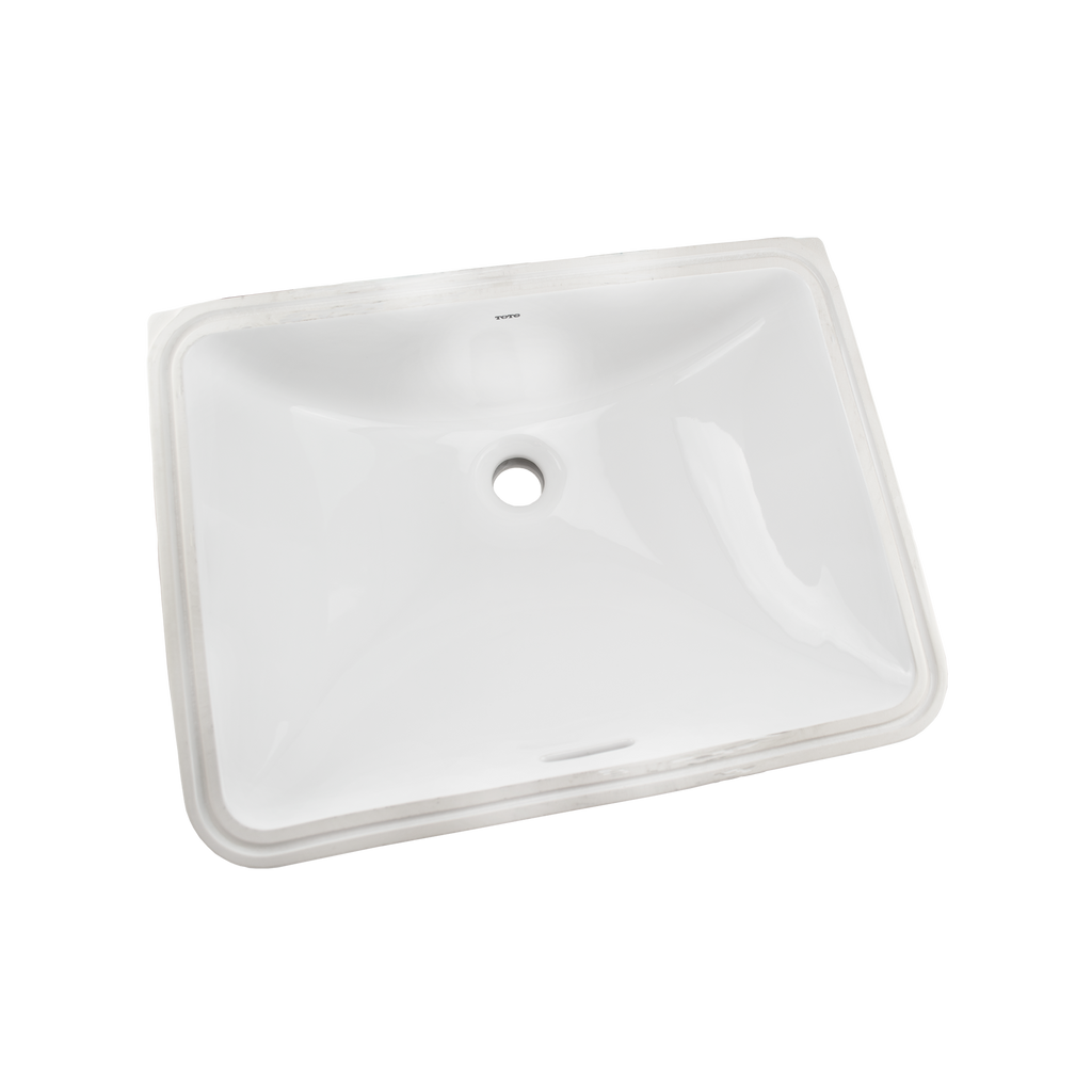 TOTO LT1535G#01 20" Rectangular Undermount Bathroom Sink With Cefiontect - Cotton White