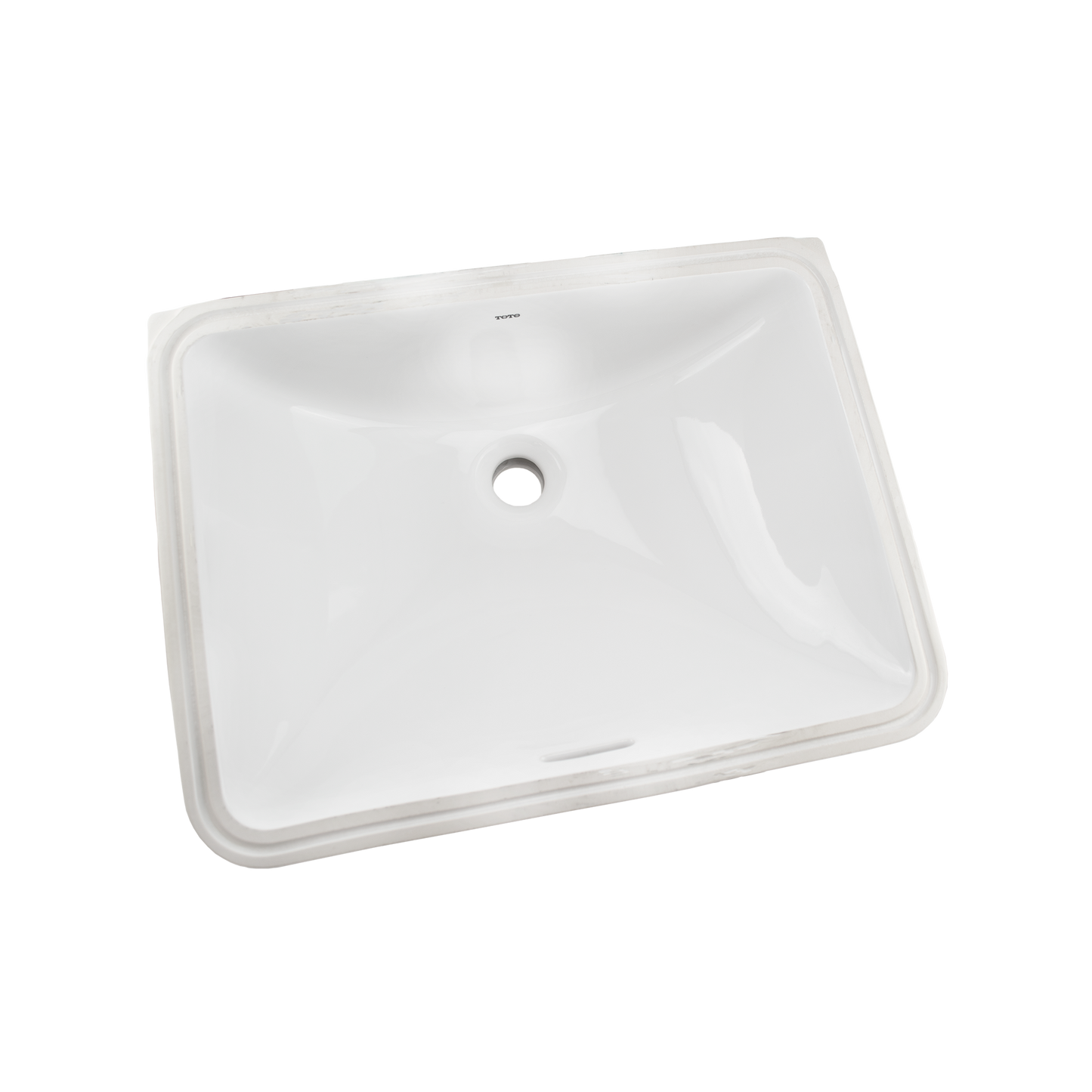 TOTO LT1535G#01 20" Rectangular Undermount Bathroom Sink With Cefiontect - Cotton White