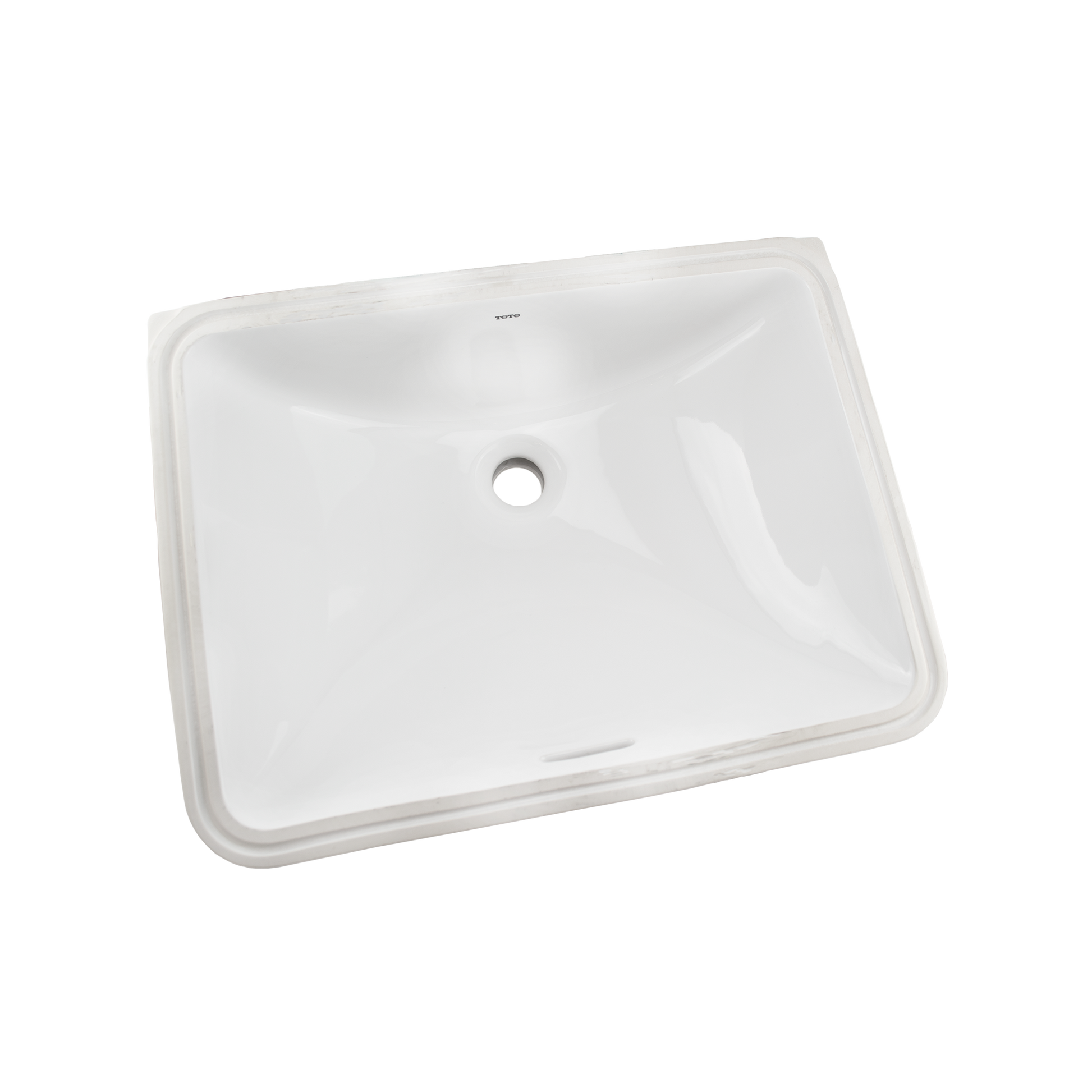 TOTO LT1535G#01 20" Rectangular Undermount Bathroom Sink With Cefiontect - Cotton White