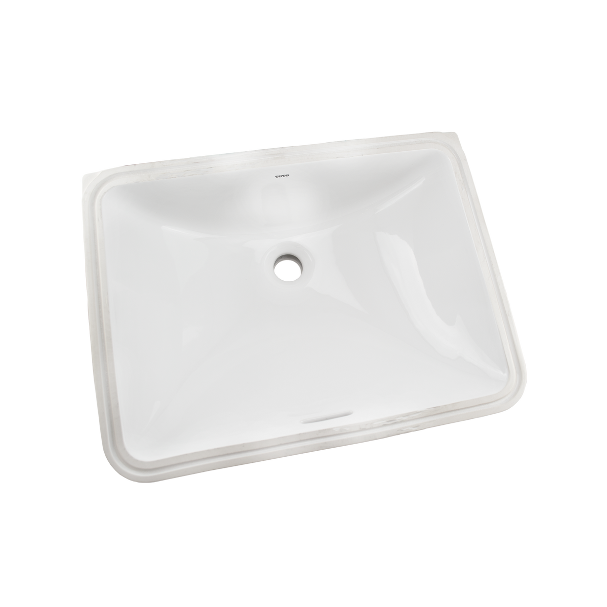 TOTO LT1535G#01 20" Rectangular Undermount Bathroom Sink With Cefiontect - Cotton White