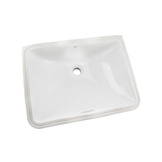 TOTO LT1535G#01 20" Rectangular Undermount Bathroom Sink With Cefiontect - Cotton White