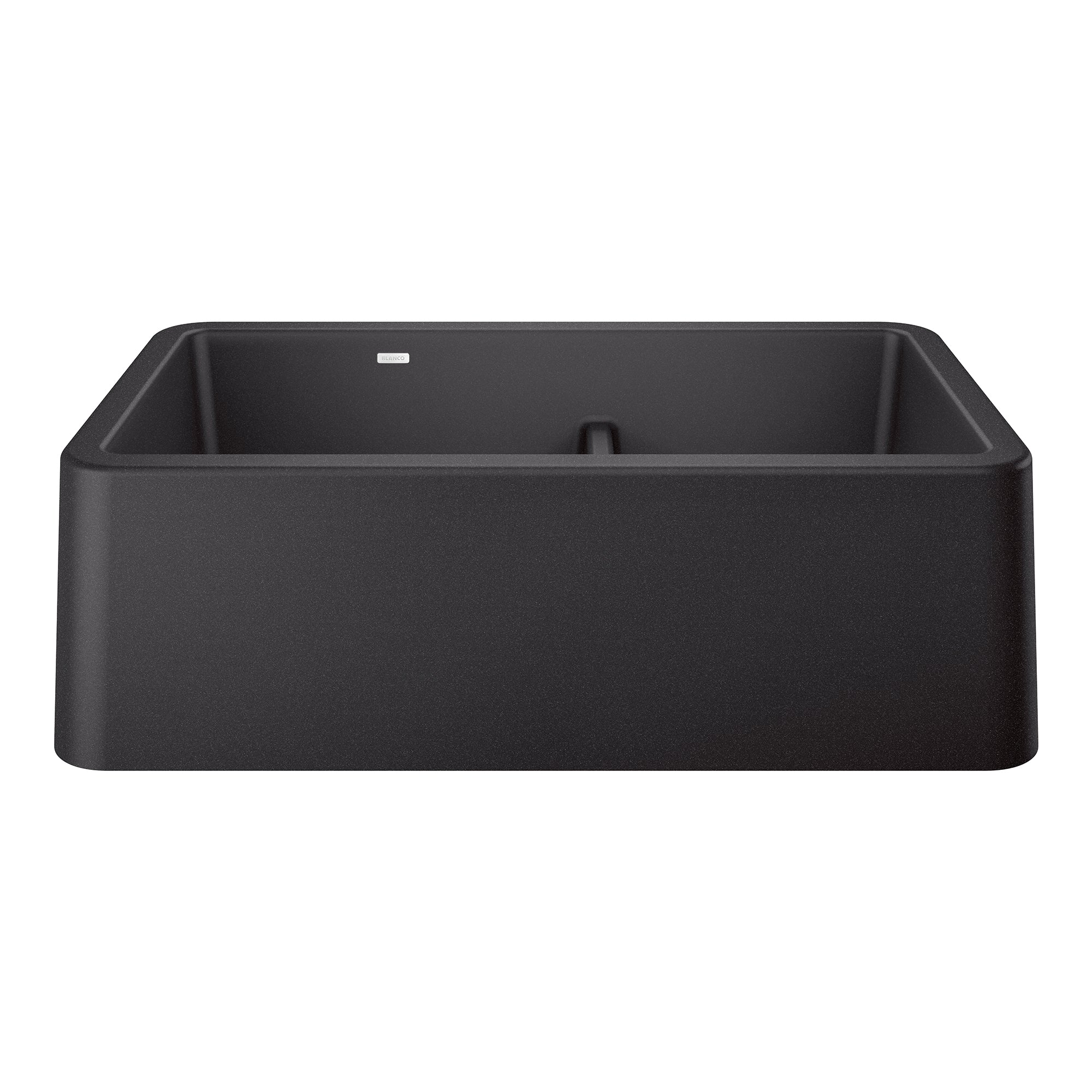 BLANCO 402322 Ikon Ikon SILGRANIT 33" Double Bowl Apron-Front Farmhouse Sink with Low Divide - Anthracite in Anthracite
