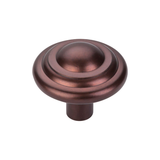 TOP KNOBS M1478 Aspen Button 1 3/4" Diameter Round Knob - Mahogany Bronze