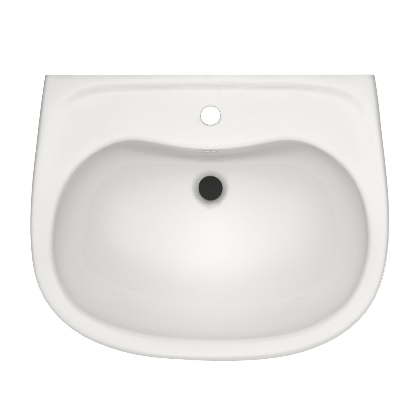 TOTO LPT242G#11 Prominence Oval Basin Pedestal Bathroom Sink with CeFiONtect for Single Hole Faucets , Colonial White