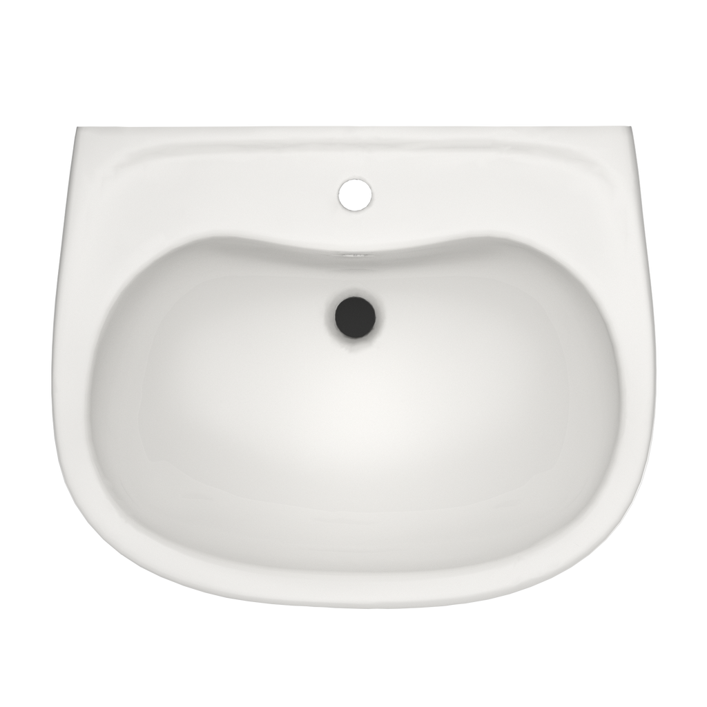 TOTO LPT241G#11 Supreme Oval Basin Pedestal Bathroom Sink With Cefiontect For Single Hole Faucets - Colonial White