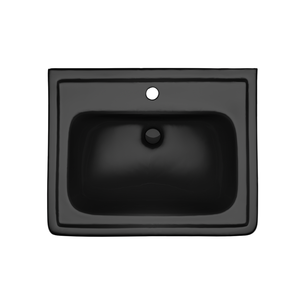 TOTO LPT532N#51 Promenade 24" X 19-1/4" Rectangular Pedestal Bathroom Sink For Single Hole Faucets - Ebony