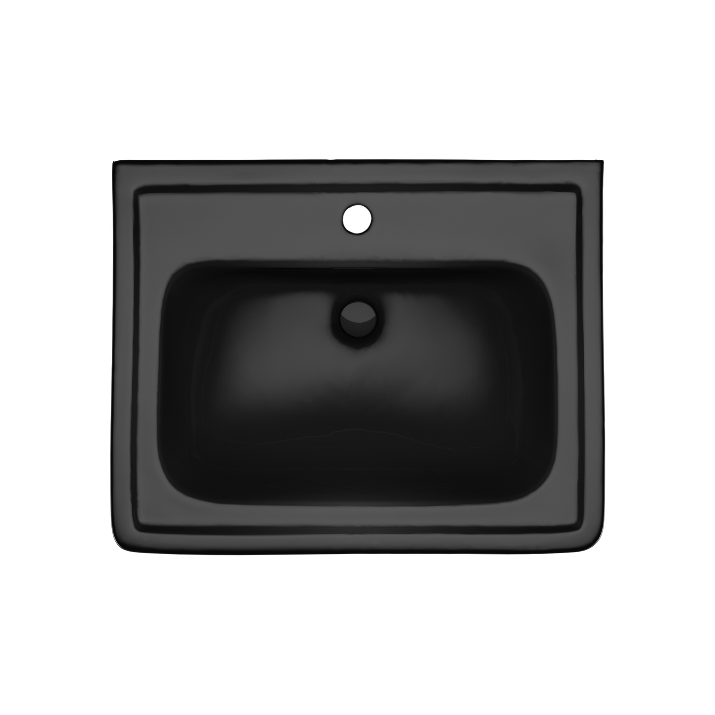 TOTO LPT532N#51 Promenade 24" X 19-1/4" Rectangular Pedestal Bathroom Sink For Single Hole Faucets - Ebony