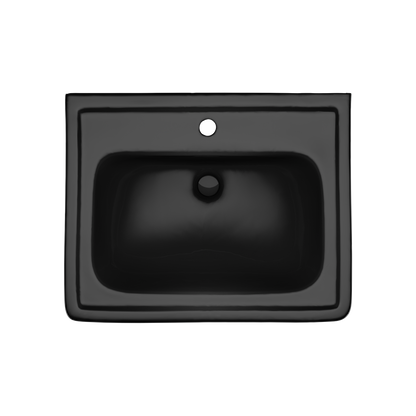 TOTO LPT532N#51 Promenade 24" X 19-1/4" Rectangular Pedestal Bathroom Sink For Single Hole Faucets - Ebony