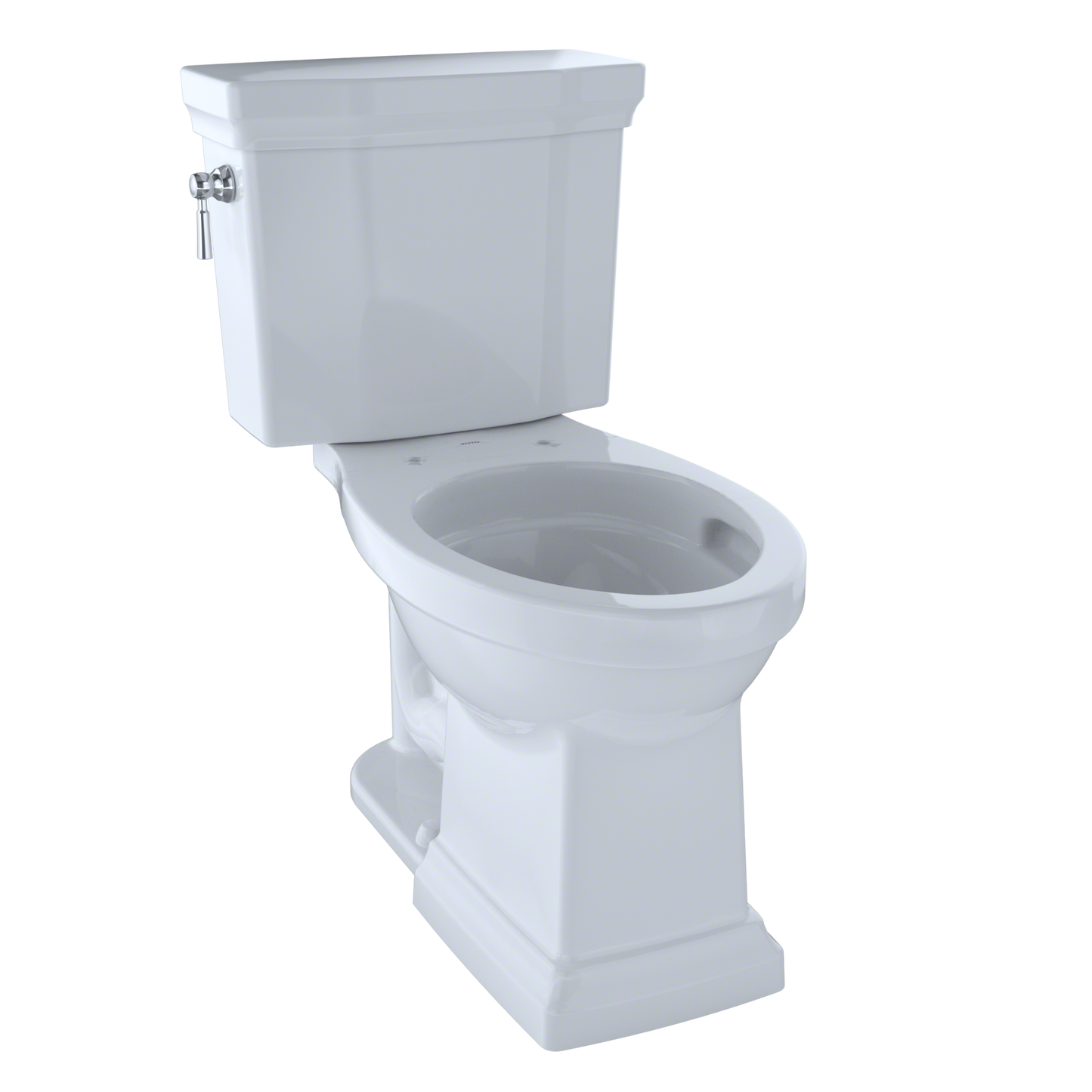 TOTO CST404CEFG#01 Promenade II Two-Piece Elongated 1.28 GPF Universal Height Toilet with CEFIONTECT , Cotton White