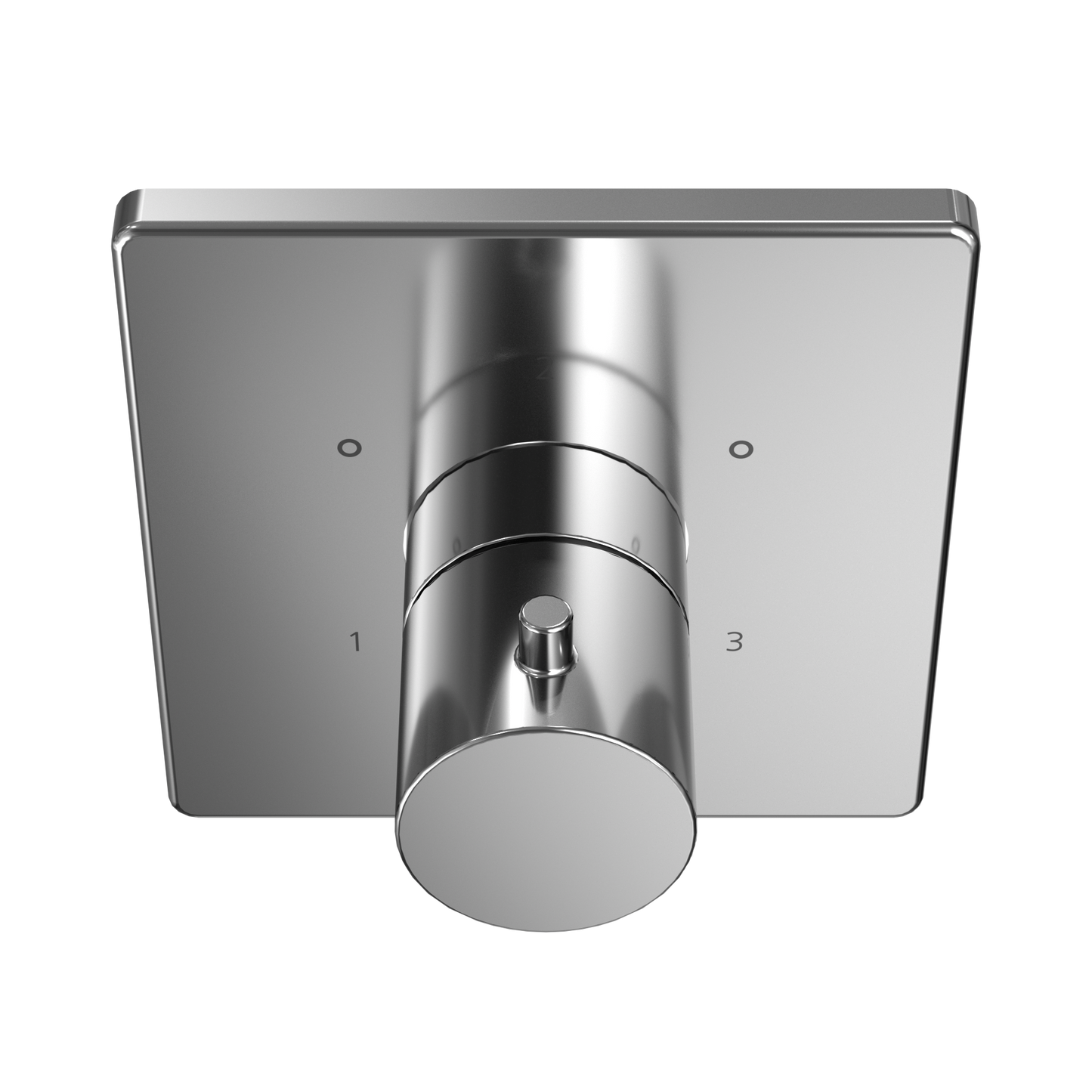 TOTO TBV02102U#CP Square Three-Way Diverter Shower Trim with Off , Polished Chrome