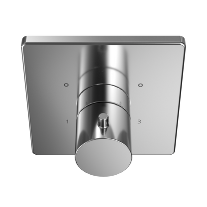 TOTO TBV02102U#CP Square Three-Way Diverter Shower Trim With Off - Polished Chrome