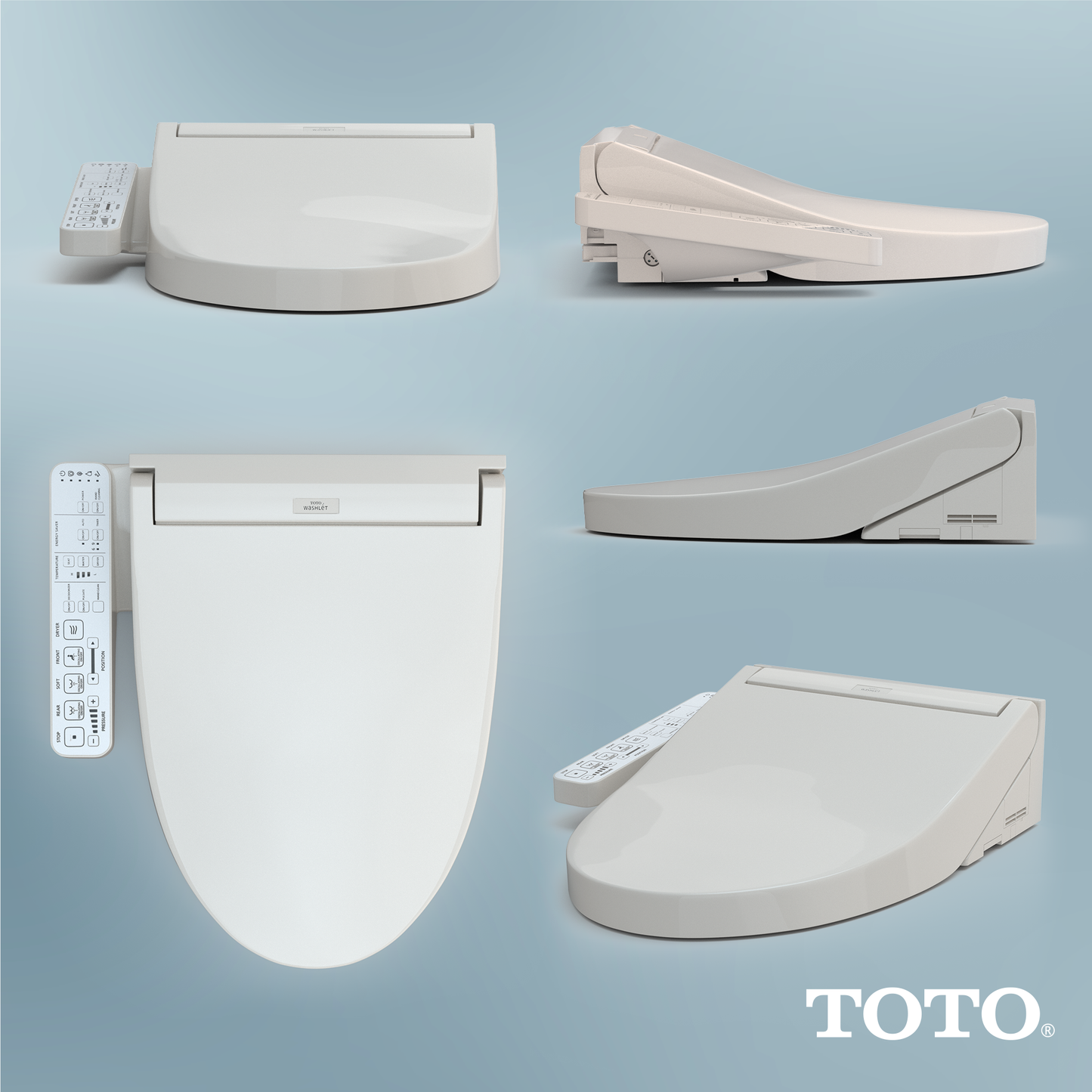TOTO SW3074#12 Washlet C2 Electronic Bidet Toilet Seat With Premist And Ewater+ Wand Cleaning - Sedona Beige