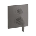 AXOR 39720341 Citterio Thermostatic Trim with Volume Control and Diverter - Brushed Black Chrome