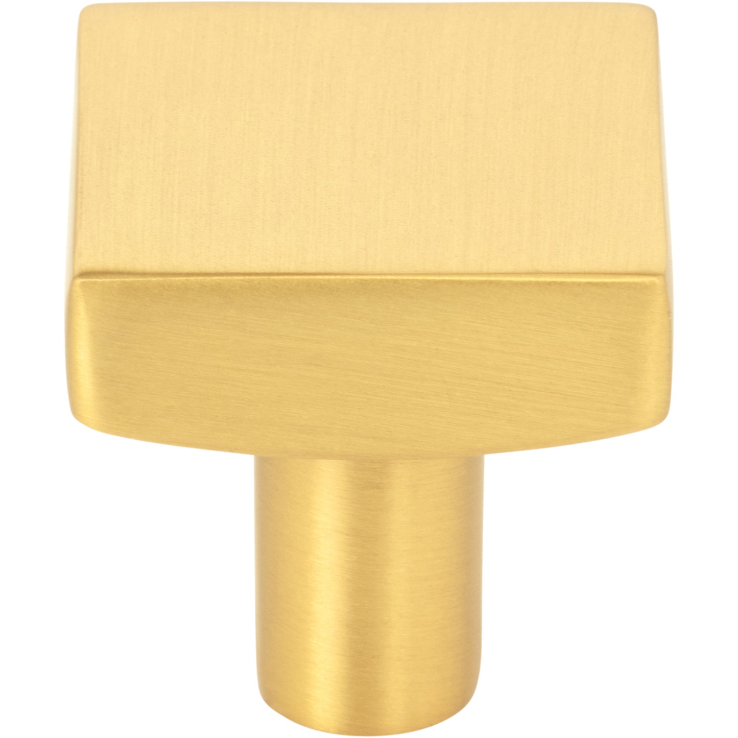 JEFFREY ALEXANDER 845BG Dominique 1-1/8" Length Square Knob - Brushed Gold