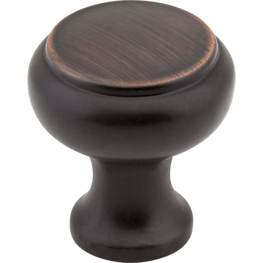 ELEMENTS 3898DBAC Westbury 1-3/16" Diameter Mushroom Knob - Brushed Oil Rubbed Bronze