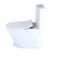 TOTO MS446234CEMFGN#01 Aquia IV Two-Piece Elongated Dual Flush 1.28 and 0.9 GPF Toilet with CEFIONTECT and SoftClose Seat , Cotton White