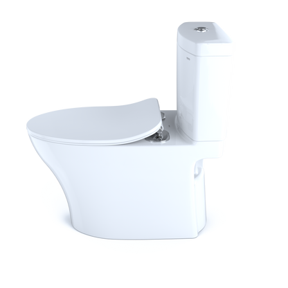 TOTO MS446234CEMFGN#01 Aquia Iv Two-Piece Elongated Dual Flush 1.28 And 0.9 Gpf Toilet With Cefiontect And Softclose Seat - Cotton White