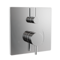 TOTO TBV02802U#CP Square Pressure Balance Valve With Diverter Trim - Polished Chrome