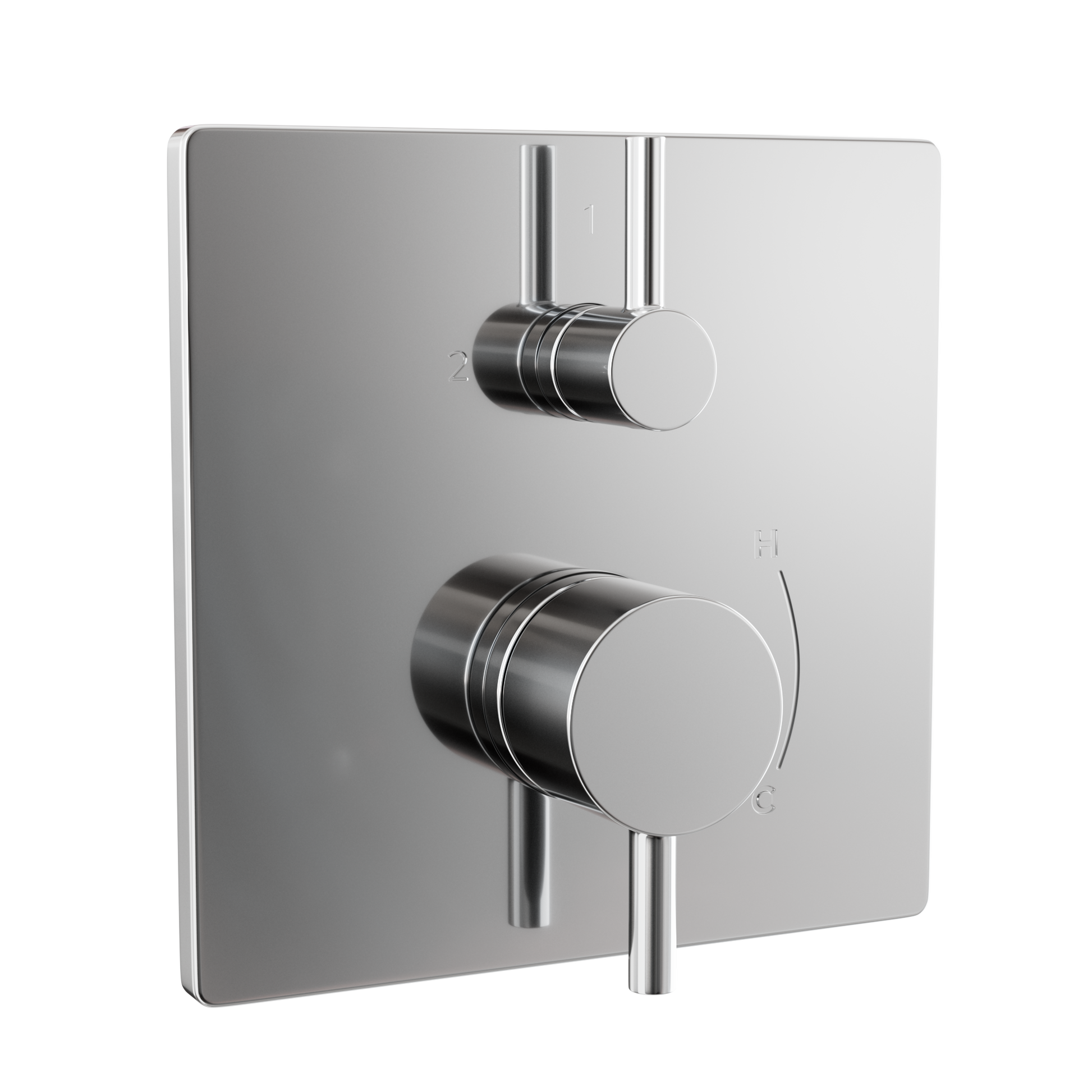 TOTO TBV02802U#CP Square Pressure Balance Valve With Diverter Trim - Polished Chrome