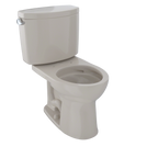 TOTO CST453CEFG#03 Drake Ii Two-Piece Round 1.28 Gpf Universal Height Toilet With Cefiontect - Bone