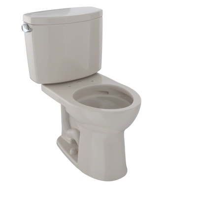 TOTO CST453CEFG#03 Drake Ii Two-Piece Round 1.28 Gpf Universal Height Toilet With Cefiontect - Bone