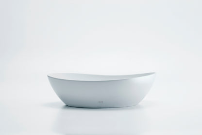 TOTO LT477G#01  Kiwami Asymmetrical Vessel Bathroom Sink With Cefitontect - Cotton White