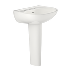 TOTO LPT241.8G#11 Supreme Oval Basin Pedestal Bathroom Sink With Cefiontect For 8 Inch Center Faucets - Colonial White