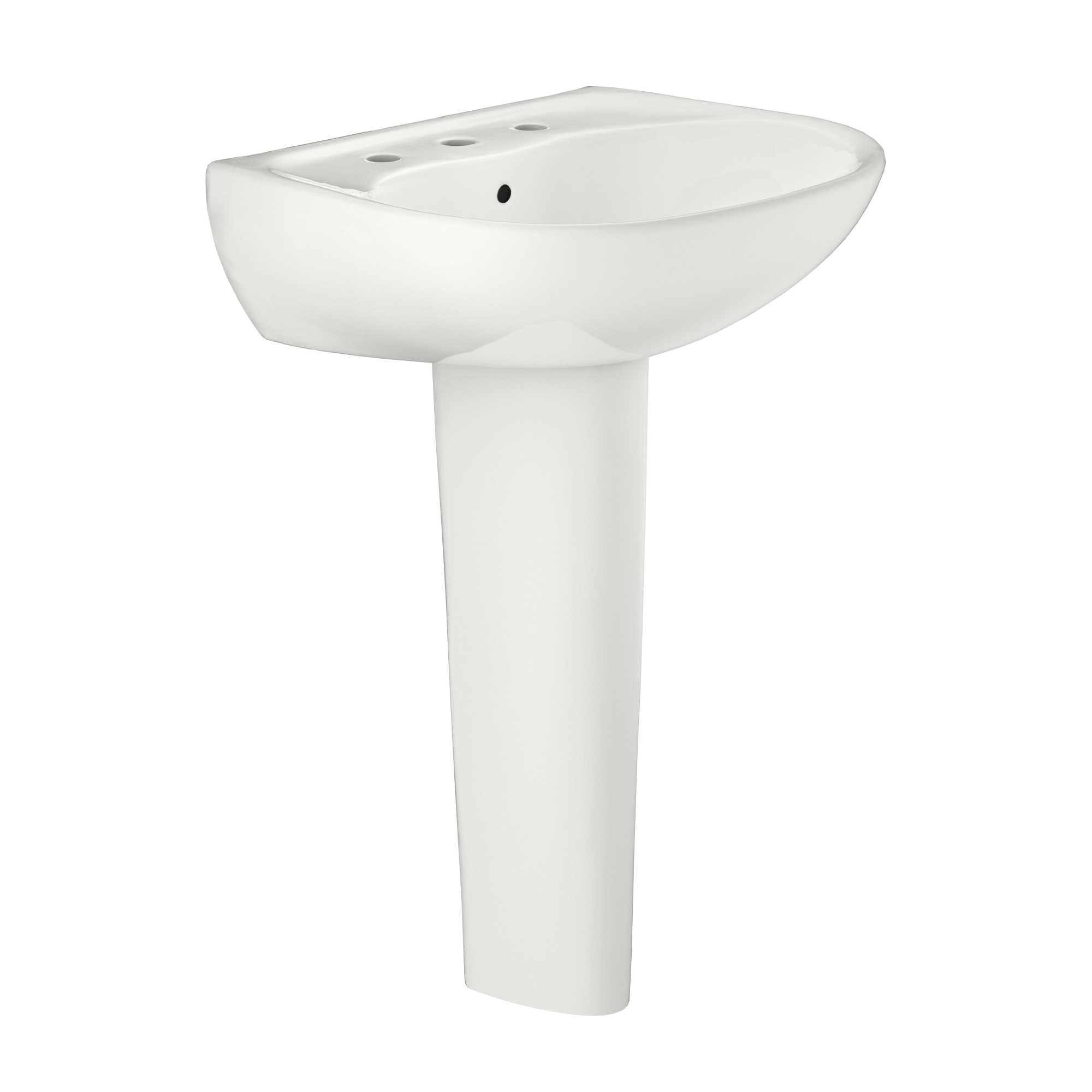 TOTO LPT241.8G#11 Supreme Oval Basin Pedestal Bathroom Sink With Cefiontect For 8 Inch Center Faucets - Colonial White