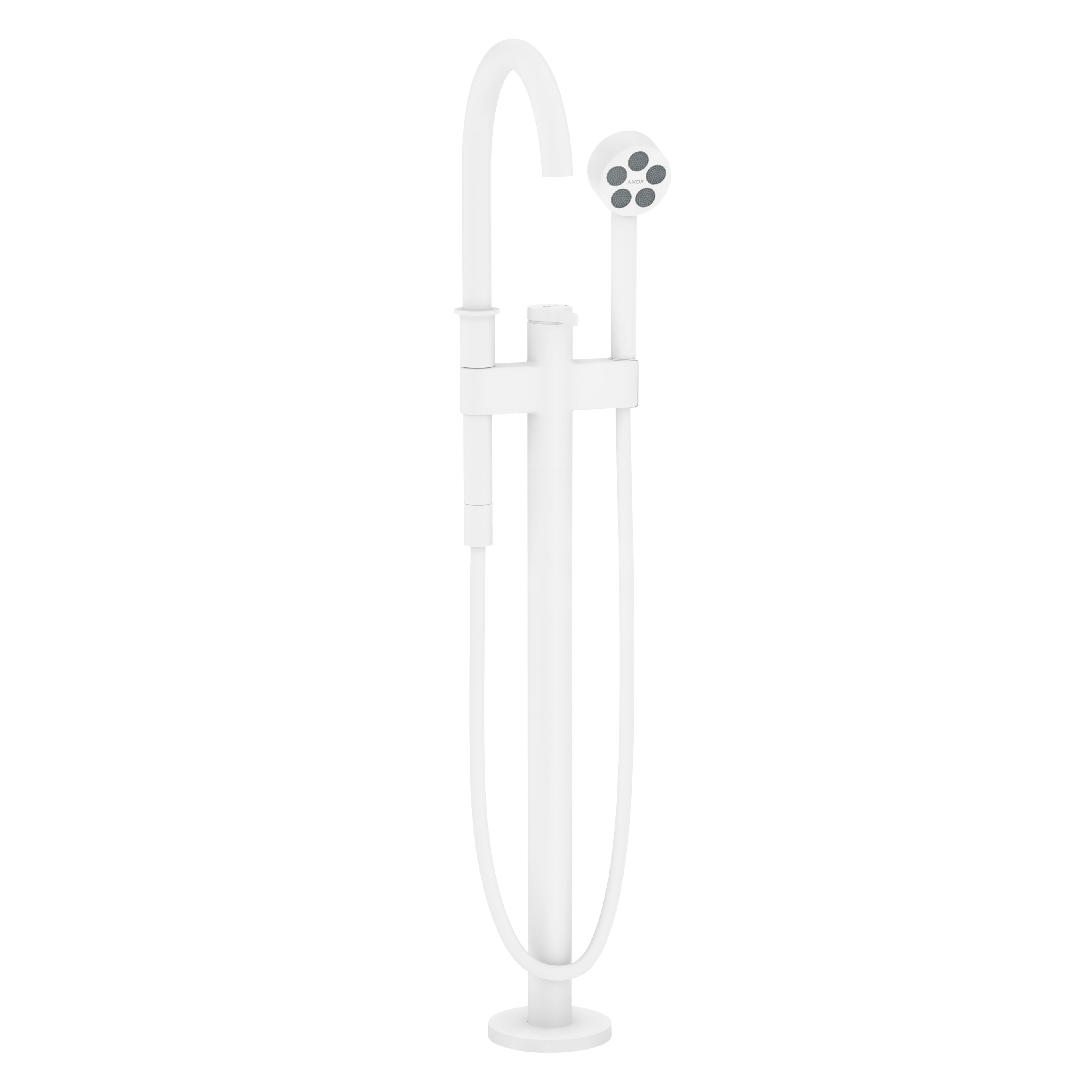 AXOR 48441701 One Freestanding Tub Filler Trim with 1.75 GPM Handshower - Matte White
