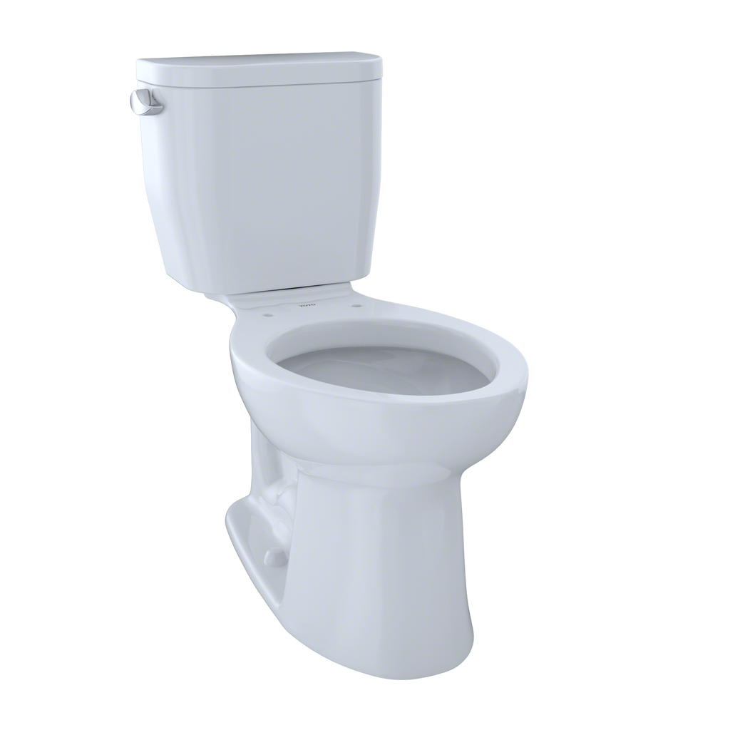 TOTO CST244EF#01 Entrada Two-Piece Elongated 1.28 Gpf Universal Height Toilet - Cotton White