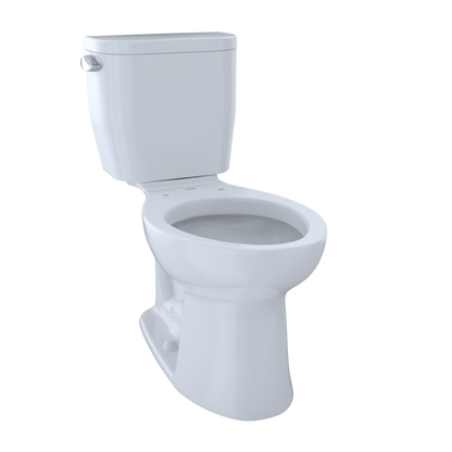 TOTO CST244EF#01 Entrada Two-Piece Elongated 1.28 Gpf Universal Height Toilet - Cotton White