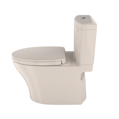 TOTO MS446124CEMGN#12 Aquia Iv Washlet+ Two-Piece Elongated Dual Flush 1.28 And 0.9 Gpf Toilet With Cefiontect - Sedona Beige