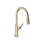 HANSGROHE 04852830 Locarno HighArc Kitchen Faucet, 2-Spray Pull-Down, 1.75 GPM - Polished Nickel