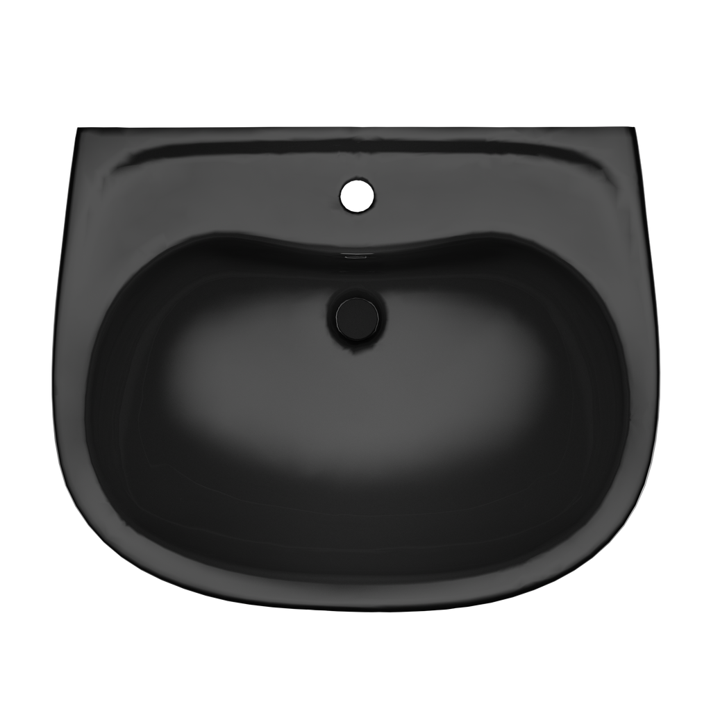 TOTO LPT242#51 Prominence Oval Basin Pedestal Bathroom Sink For Single Hole Faucets - Ebony