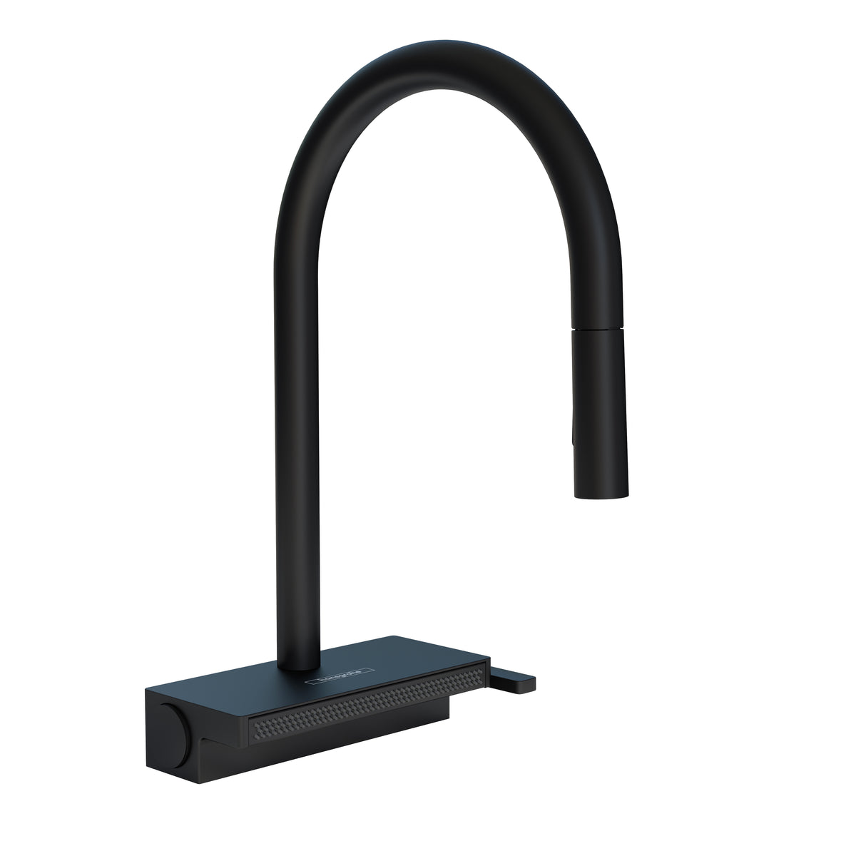 HANSGROHE 73831671 Aquno Select HighArc Kitchen Faucet, 3-Spray Pull-Down with sBox, 1.75 GPM - Matte Black