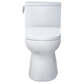 TOTO MW4744726CUFGA#01 WASHLET+ Vespin II 1G Two-Piece Elongated 1.0 GPF Toilet with Auto Flush WASHLET+ S7 Contemporary Bidet Seat , Cotton White