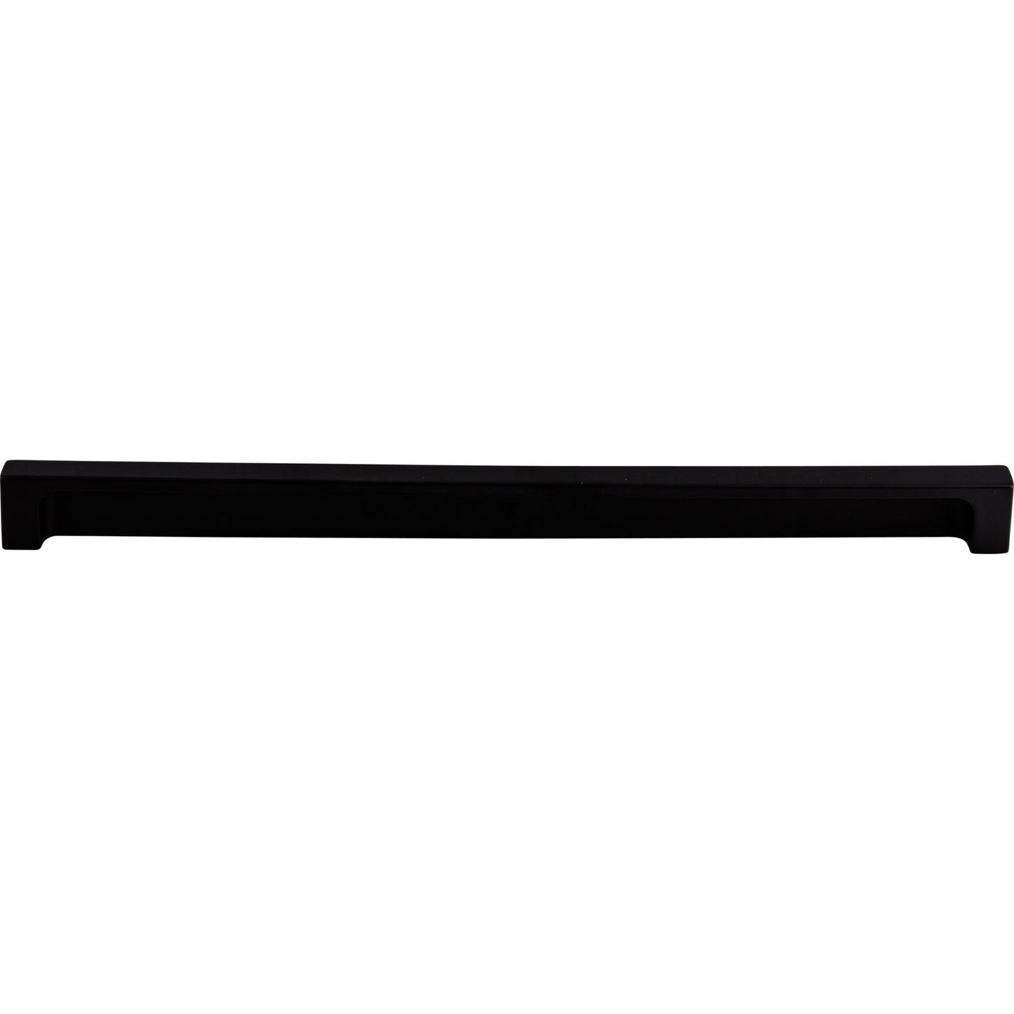 TOP KNOBS TK278BLK Modern Metro 12" Center to Center Finger Pull - Flat Black