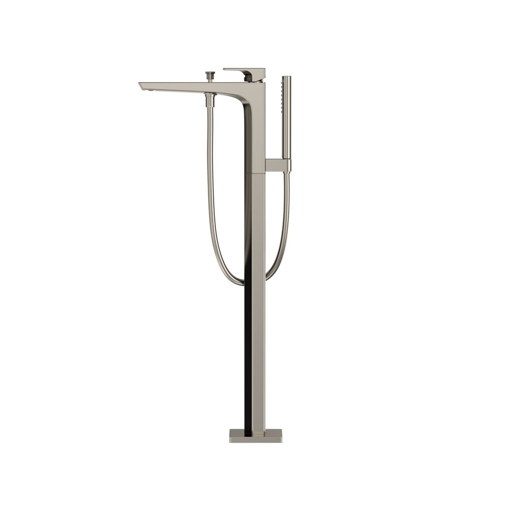TOTO TBG07306U#PN Ge Single-Handle Free Standing Tub Filler With Handshower - Polished Nickel