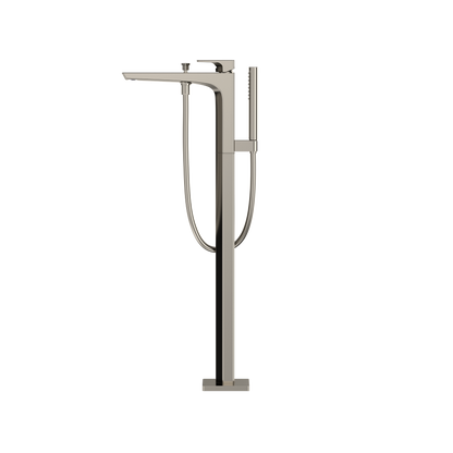 TOTO TBG07306U#PN Ge Single-Handle Free Standing Tub Filler With Handshower - Polished Nickel