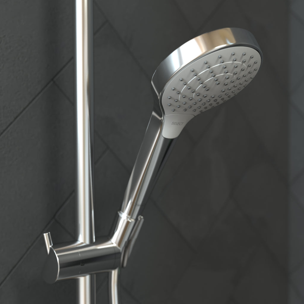 HANSGROHE 26803401 Croma Select S Handshower 110 Vario-Jet, 2.5 GPM - White/Chrome