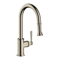 AXOR 16581831 Montreux HighArc Kitchen Faucet 2-Spray Pull-Down, 1.75 GPM - Polished Nickel